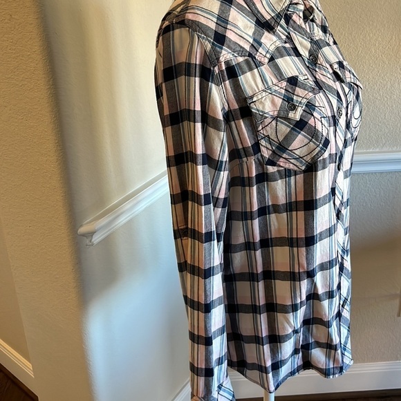 True Religion Long Sleeve Button Down Western Shirt Size L - Picture 5 of 16